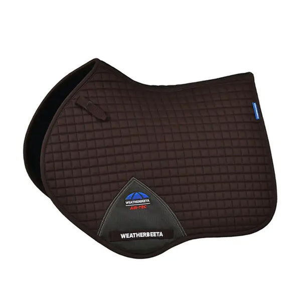 WeatherBeeta Prime Air-Tec Jump Shaped Saddle Pad - Chocolate