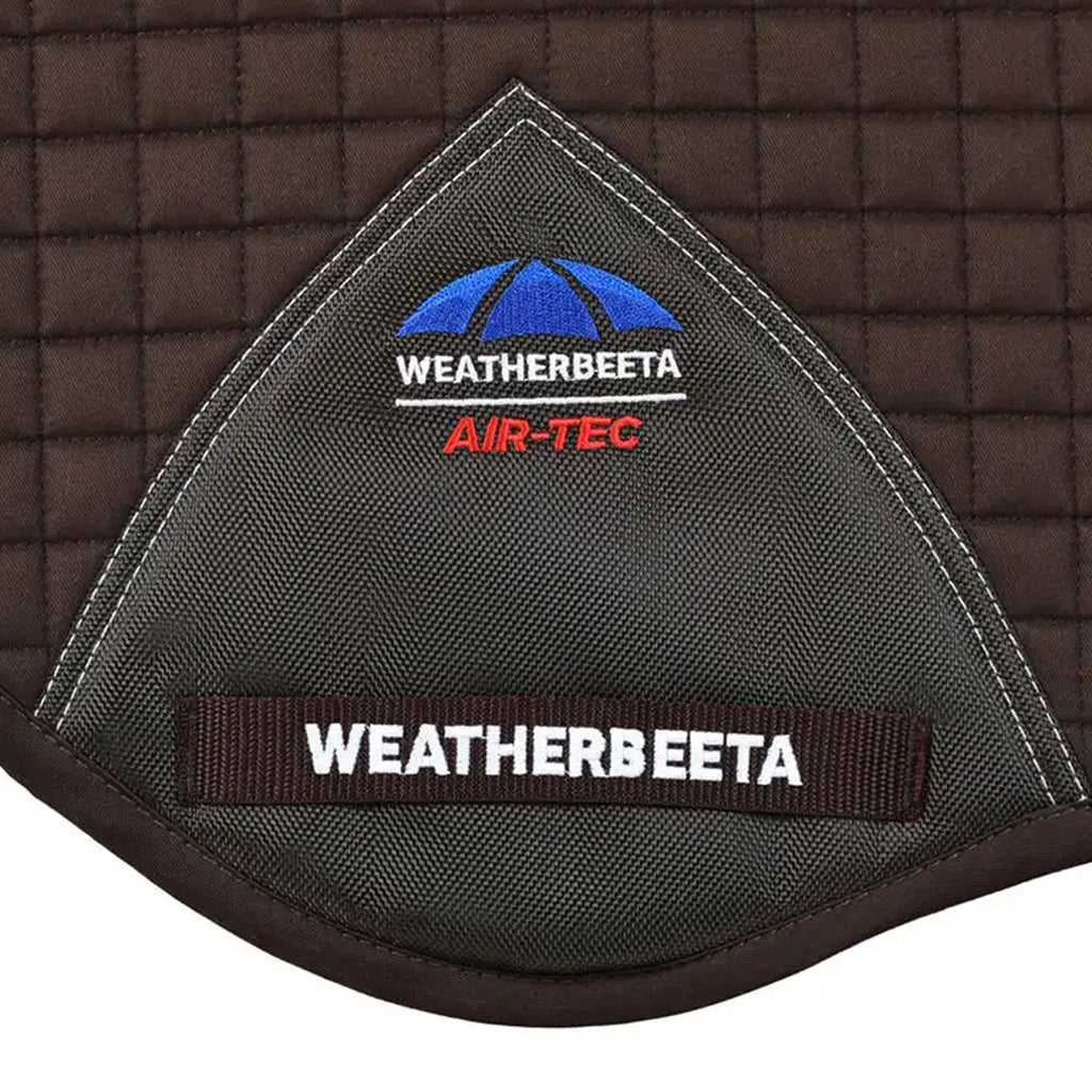 WeatherBeeta Prime Air-Tec Jump Shaped Saddle Pad - Chocolate
