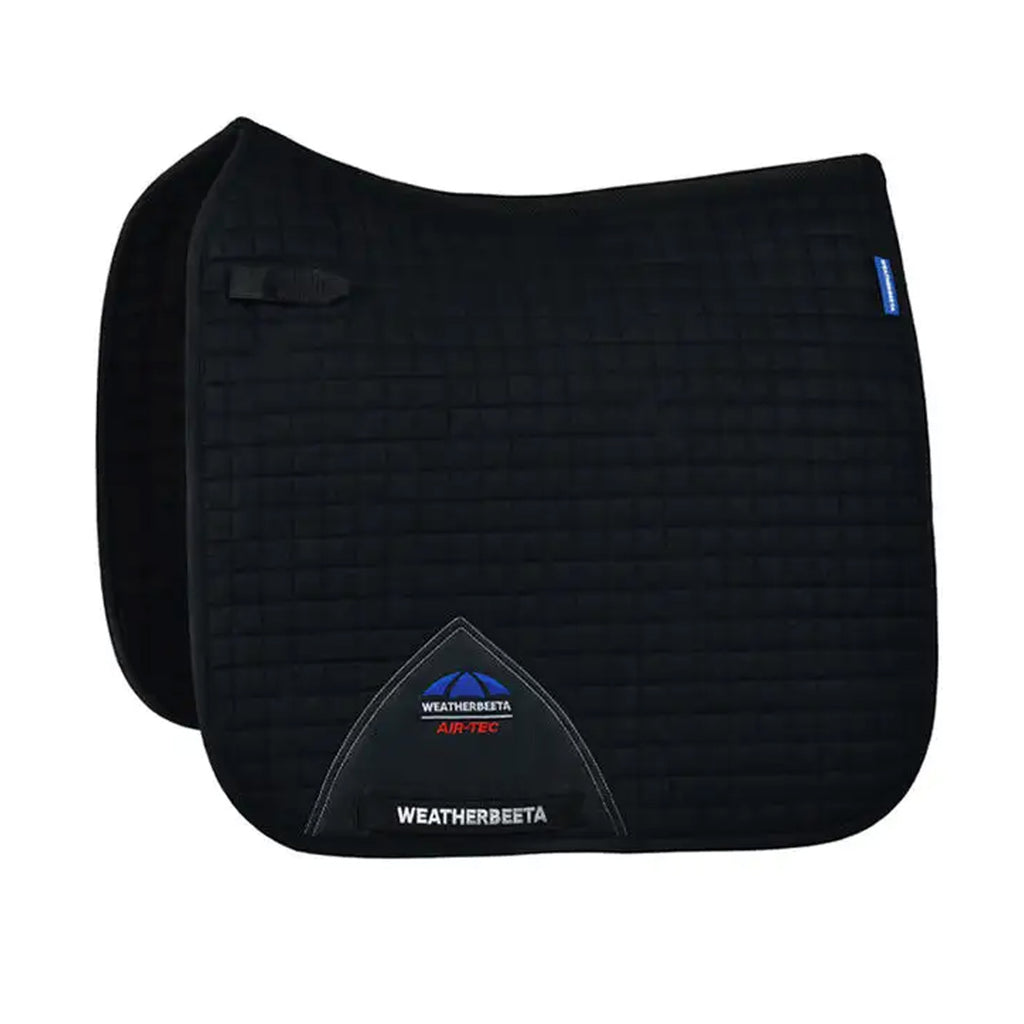 WeatherBeeta Prime Air-Tec Dressage Saddle Pad - Black