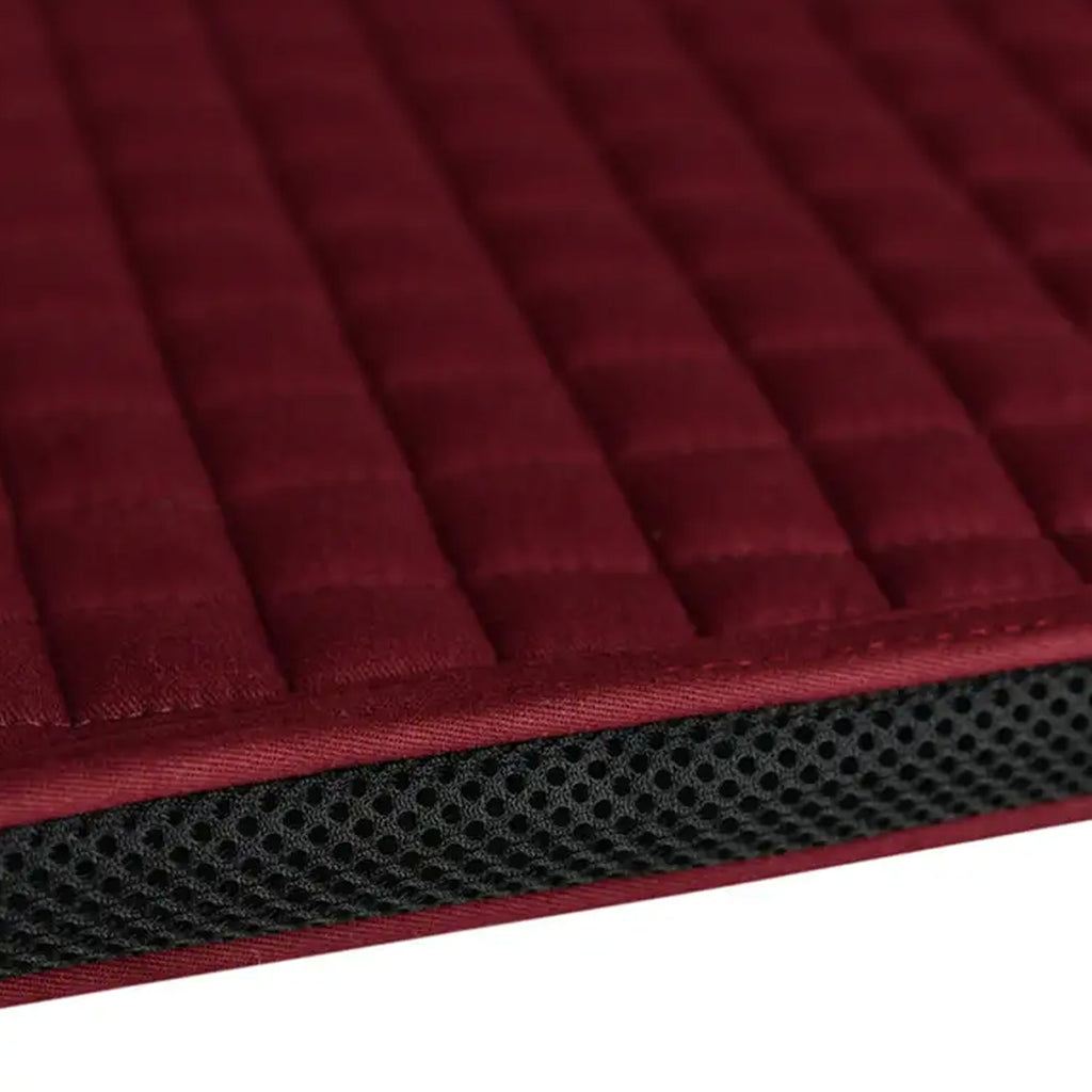 WeatherBeeta Prime Air-Tec Dressage Saddle Pad - Burgundy