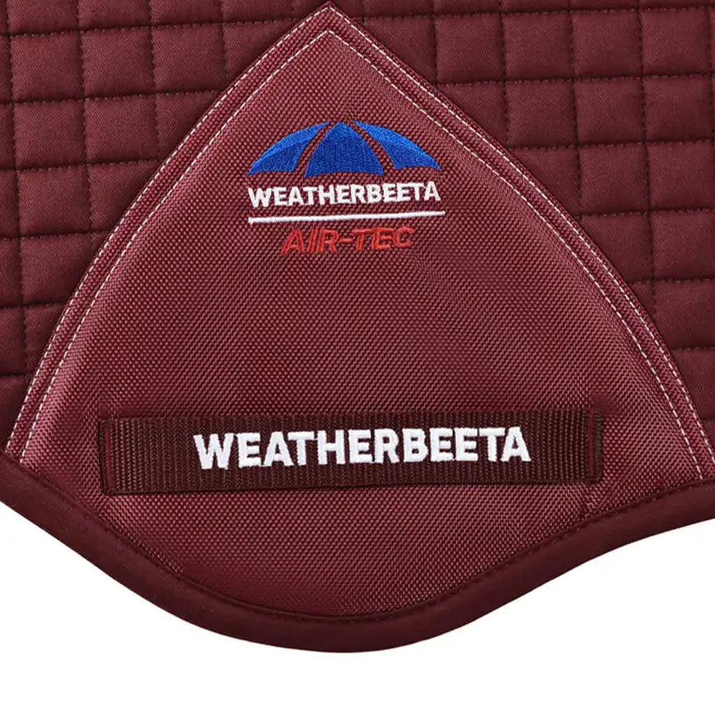 WeatherBeeta Prime Air-Tec Jump Shaped Saddle Pad - Burgundy
