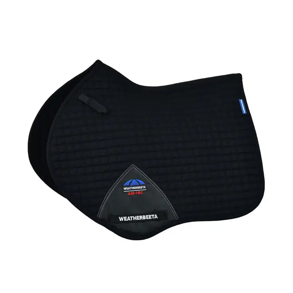 WeatherBeeta Prime Air-Tec Jump Shaped Saddle Pad - Black