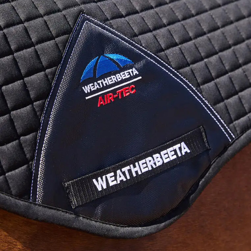 WeatherBeeta Prime Air-Tec Jump Shaped Saddle Pad - Black