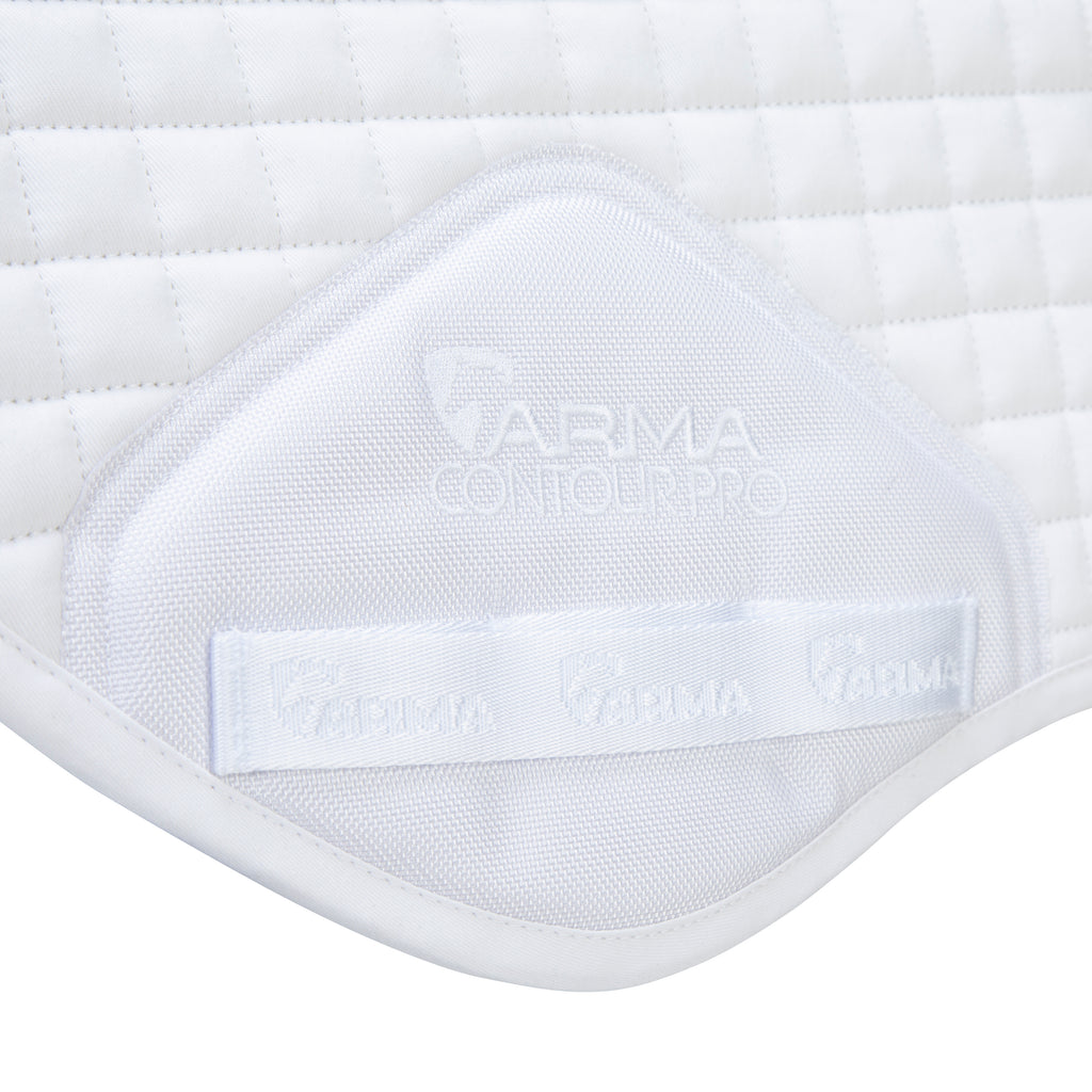 ARMA Numbered Jump Saddlecloth - White