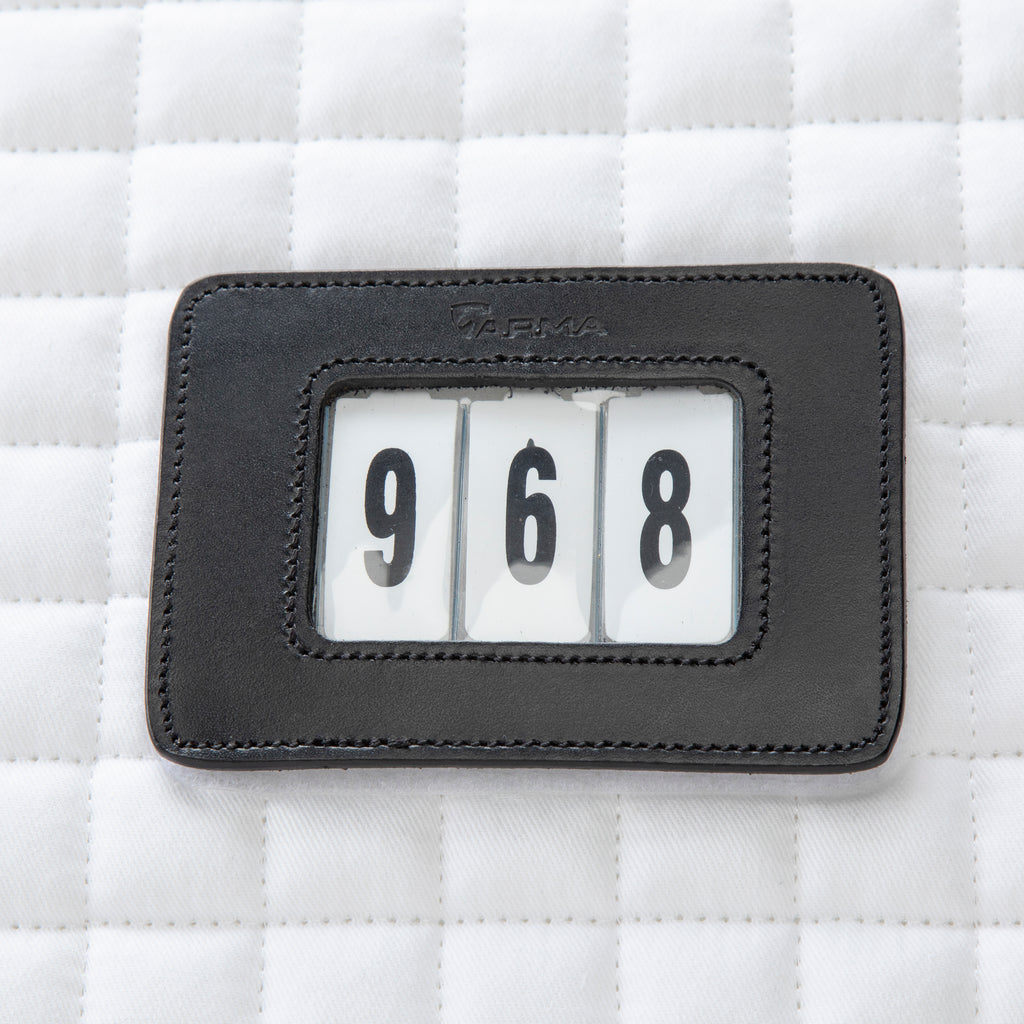 ARMA Numbered Jump Saddlecloth - White