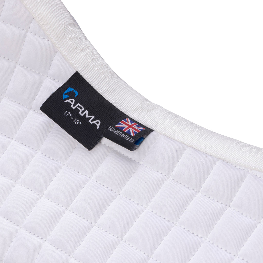 ARMA Numbered Saddlecloth - White