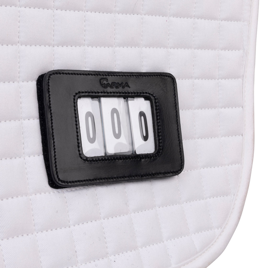 ARMA Numbered Saddlecloth - White
