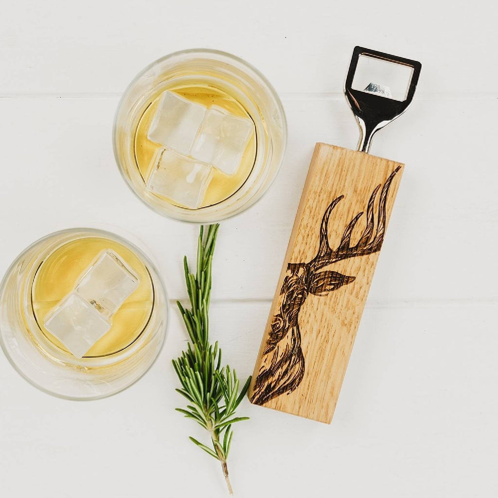 Selbrae House Stag Oak Bottle Opener