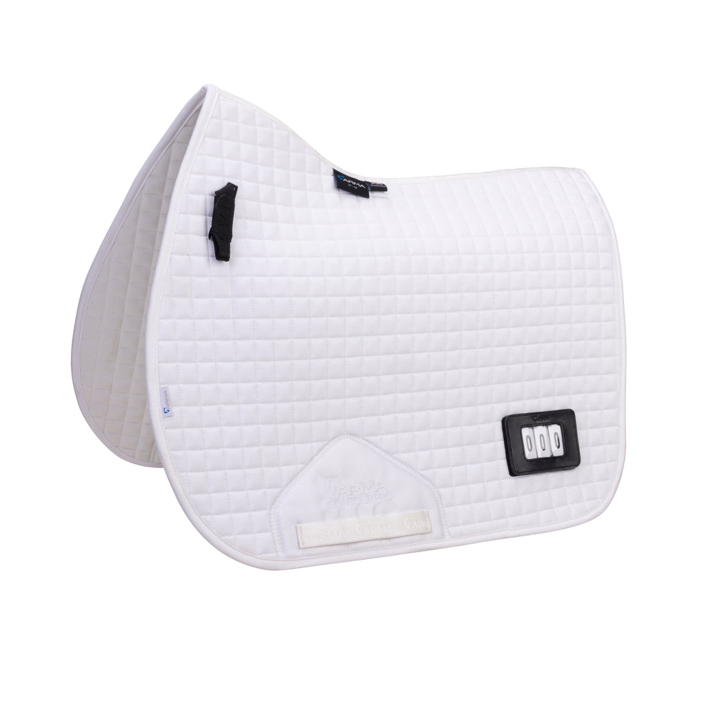 ARMA Numbered Dressage Saddlecloth WHITE 17-18