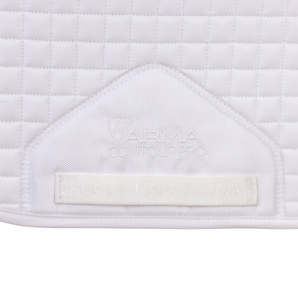 ARMA Numbered Dressage Saddlecloth WHITE 17-18