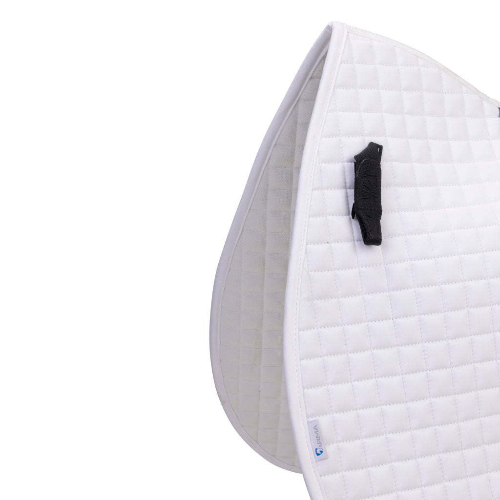 ARMA Numbered Dressage Saddlecloth WHITE 17-18