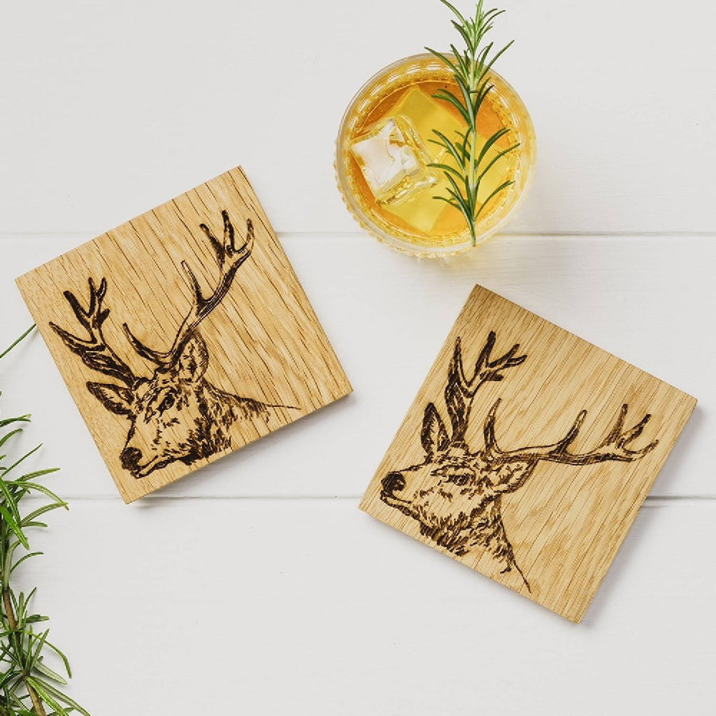 Stag Oak Coasters