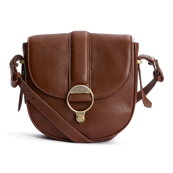 Barbour Ladies Elm Leather Crossbody Bag - Brown