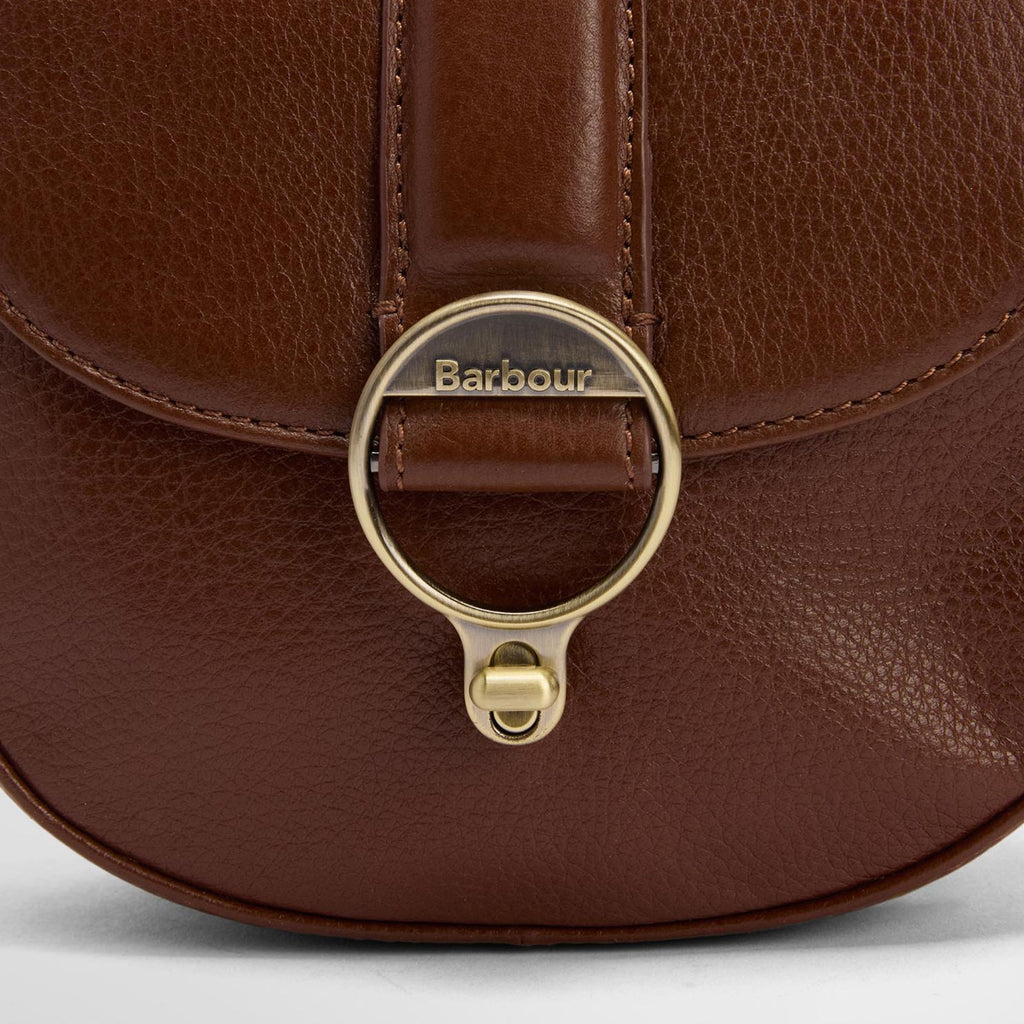 Barbour Ladies Elm Leather Crossbody Bag - Brown