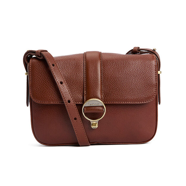 Barbour Ladies Rosa Leather Crossbody Bag - Brown