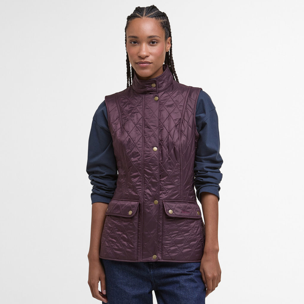 Barbour Ladies Wray Quilted Gilet - Cherry