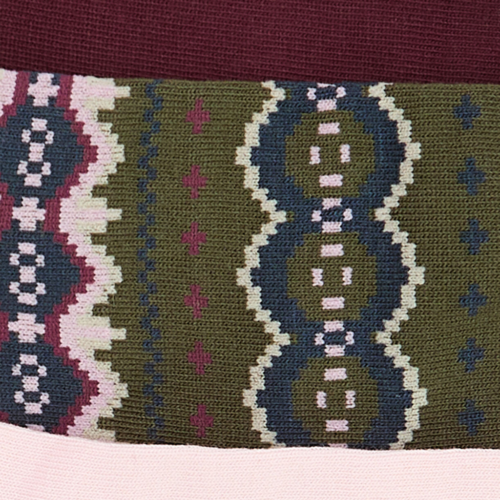 Barbour Helen Fair Isle Sock Gift Set - Olive
