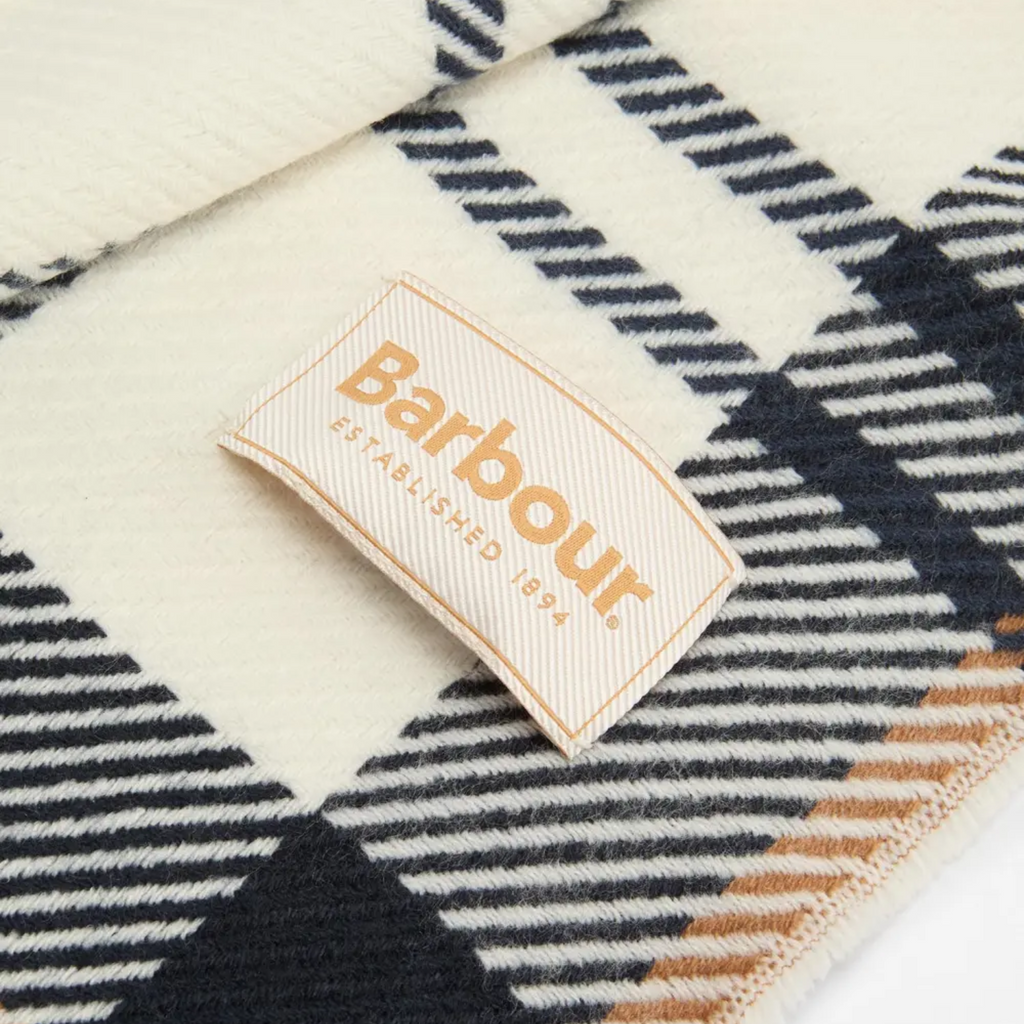 Barbour Pendle Beanie and Blair Scarf Gift Set - Hessian Navy
