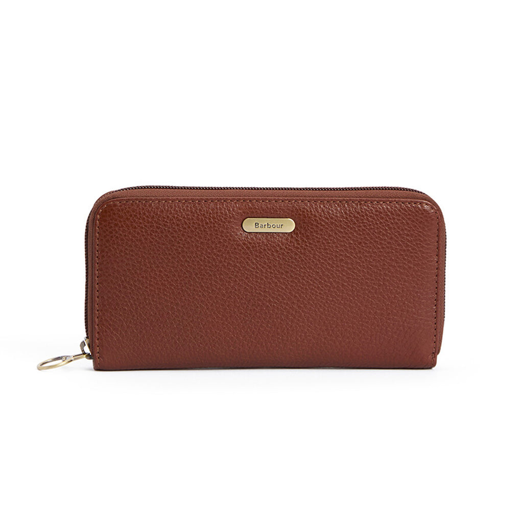 Barbour Ladies Birch Leather Matinee Purse - Brown