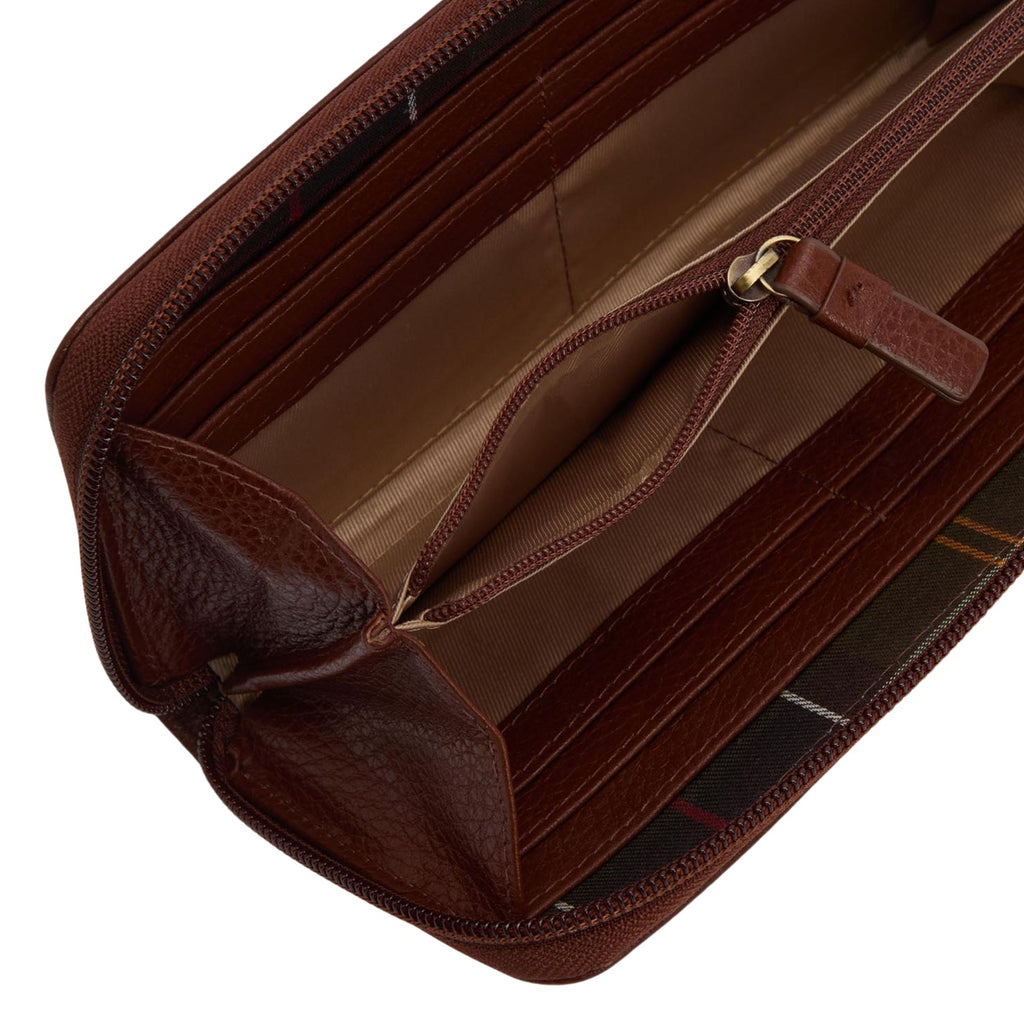 Barbour Ladies Birch Leather Matinee Purse - Brown
