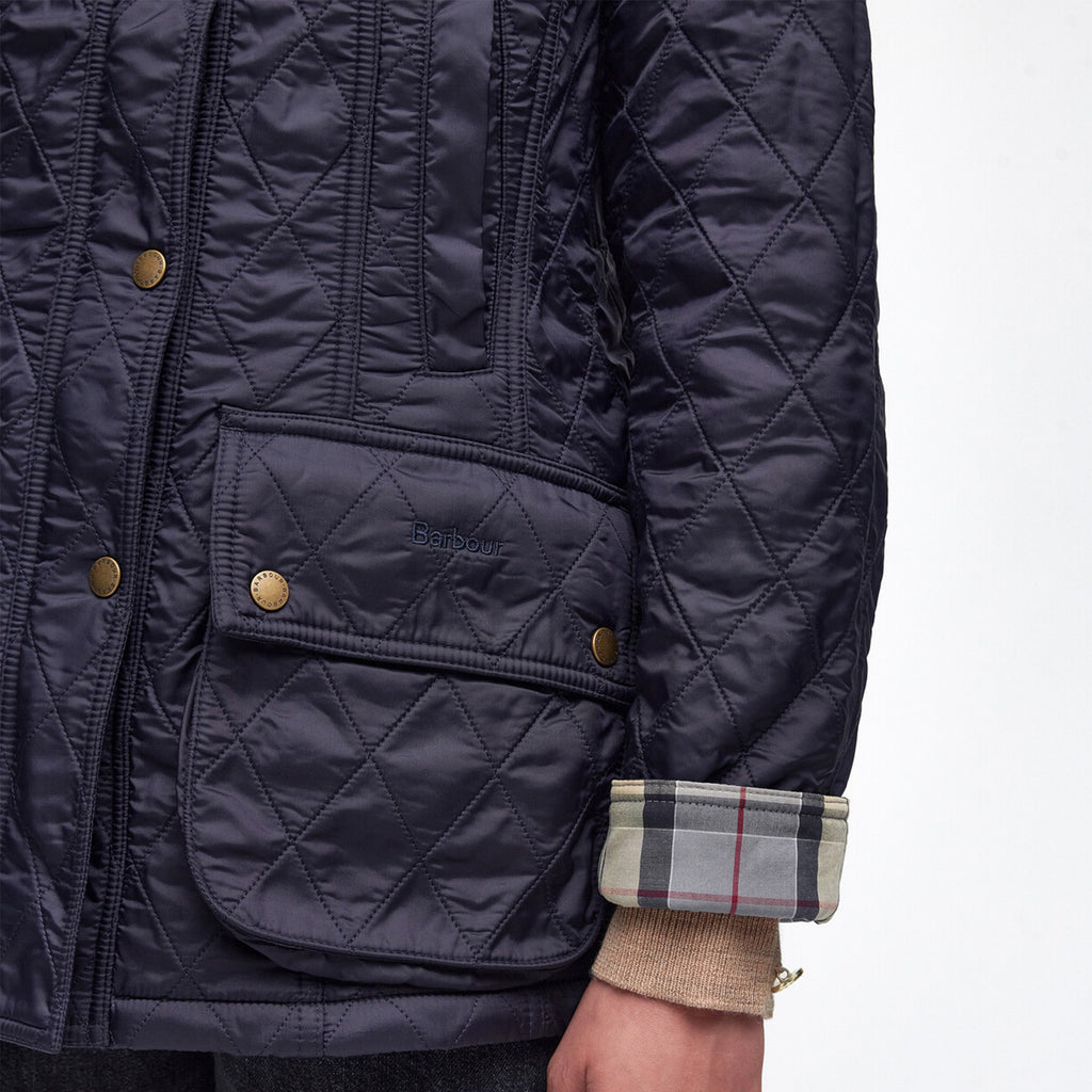 Barbour Ladies Beadnell Polarquilt Jacket - Navy