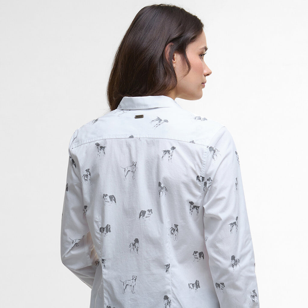 Barbour Ladies Brambles Shirt  - Dog Print