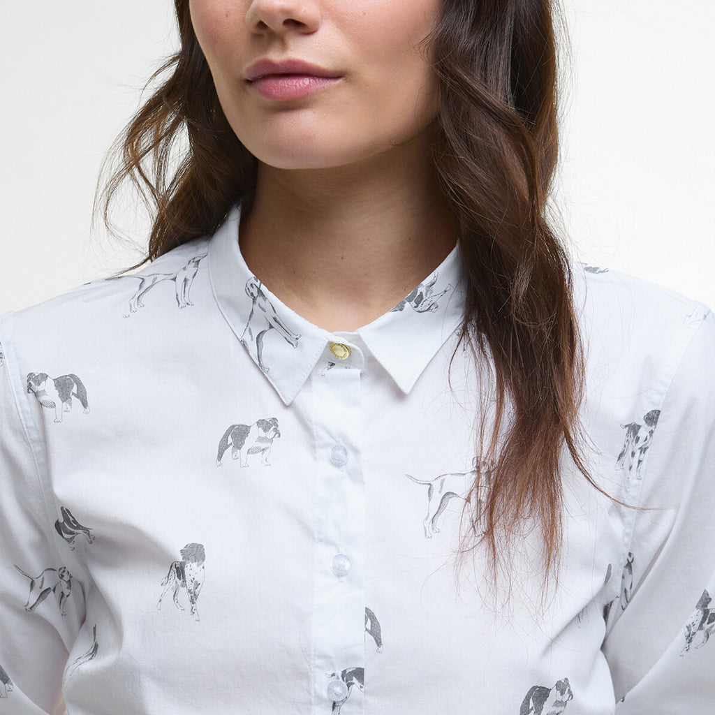 Barbour Ladies Brambles Shirt  - Dog Print