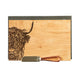 Selbrae House Highland Cow Cheese Set - Oak
