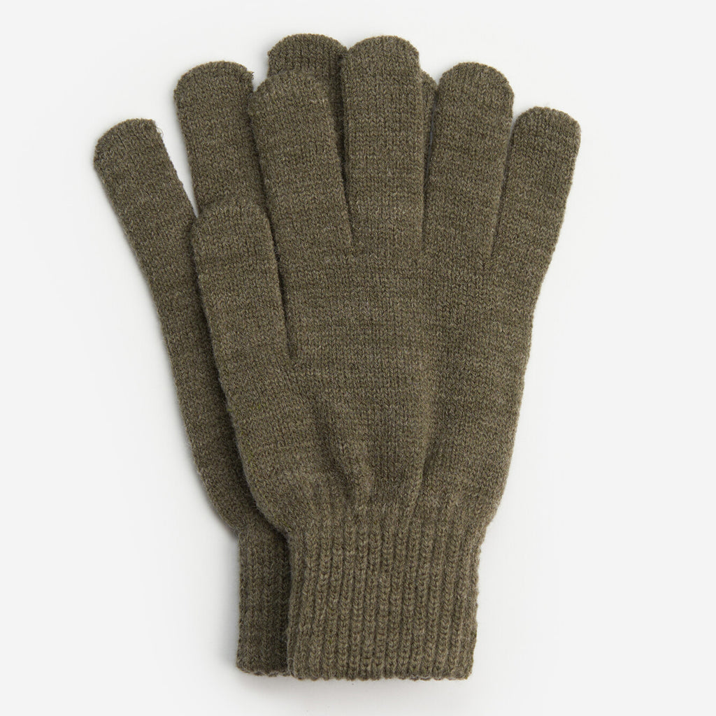 Barbour Mens Tartan Scarf and Glove Gift Set - Classic/Olive