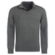 Barbour Mens Cotton 1/2 Zip Knitted Jumper - Olive Marl
