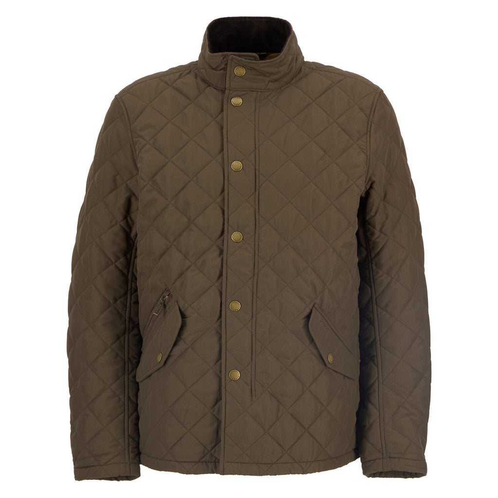 Barbour Mens Shoveler Quilted Jacket - Dark Olive