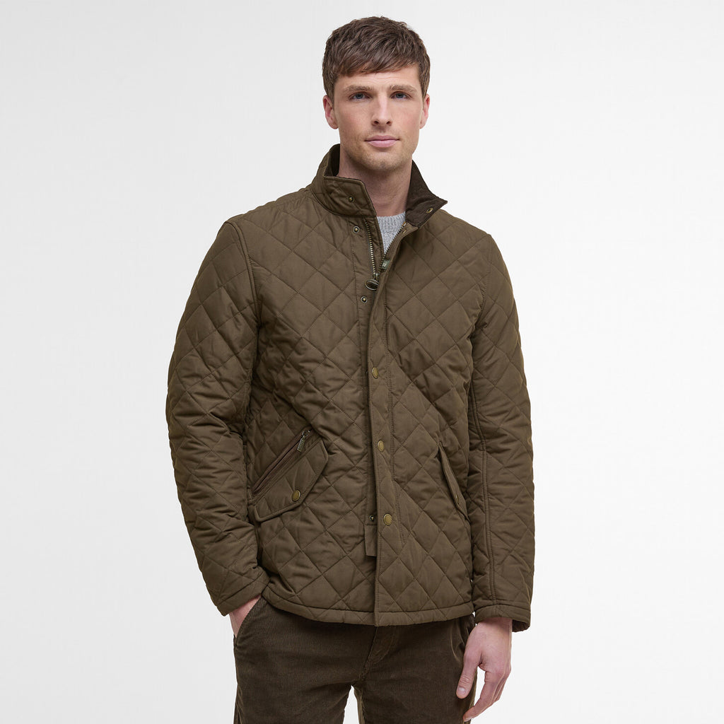 Barbour Mens Shoveler Quilted Jacket - Dark Olive