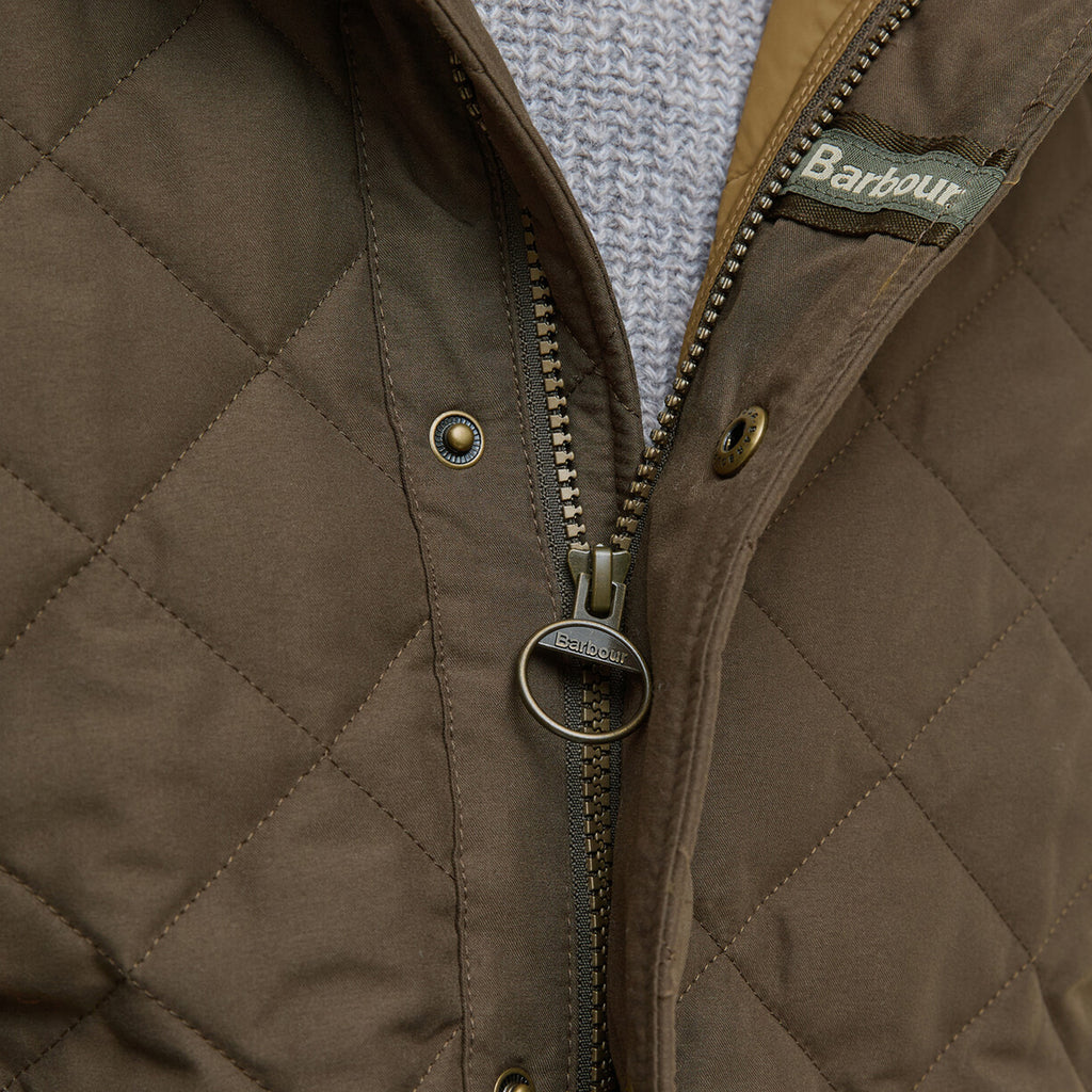 Barbour Mens Shoveler Quilted Jacket - Dark Olive