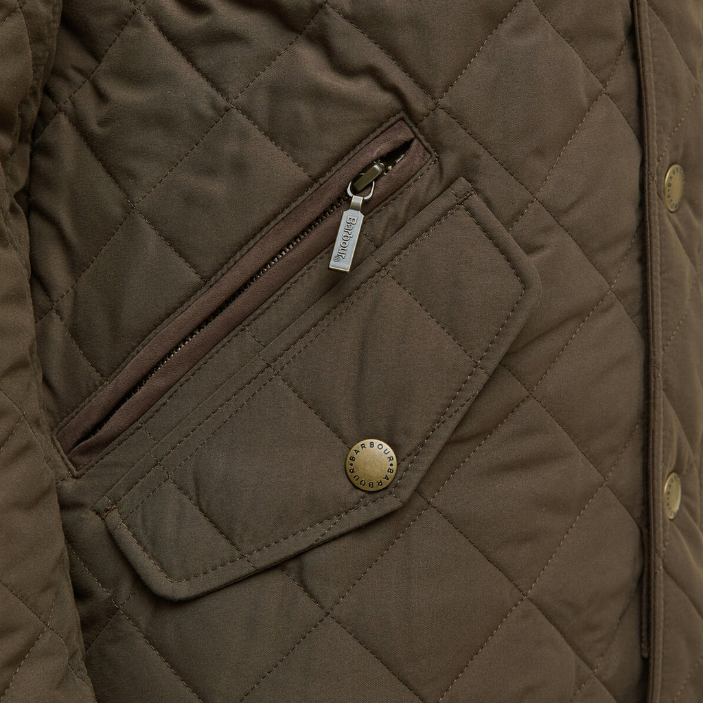 Barbour Mens Shoveler Quilted Jacket - Dark Olive