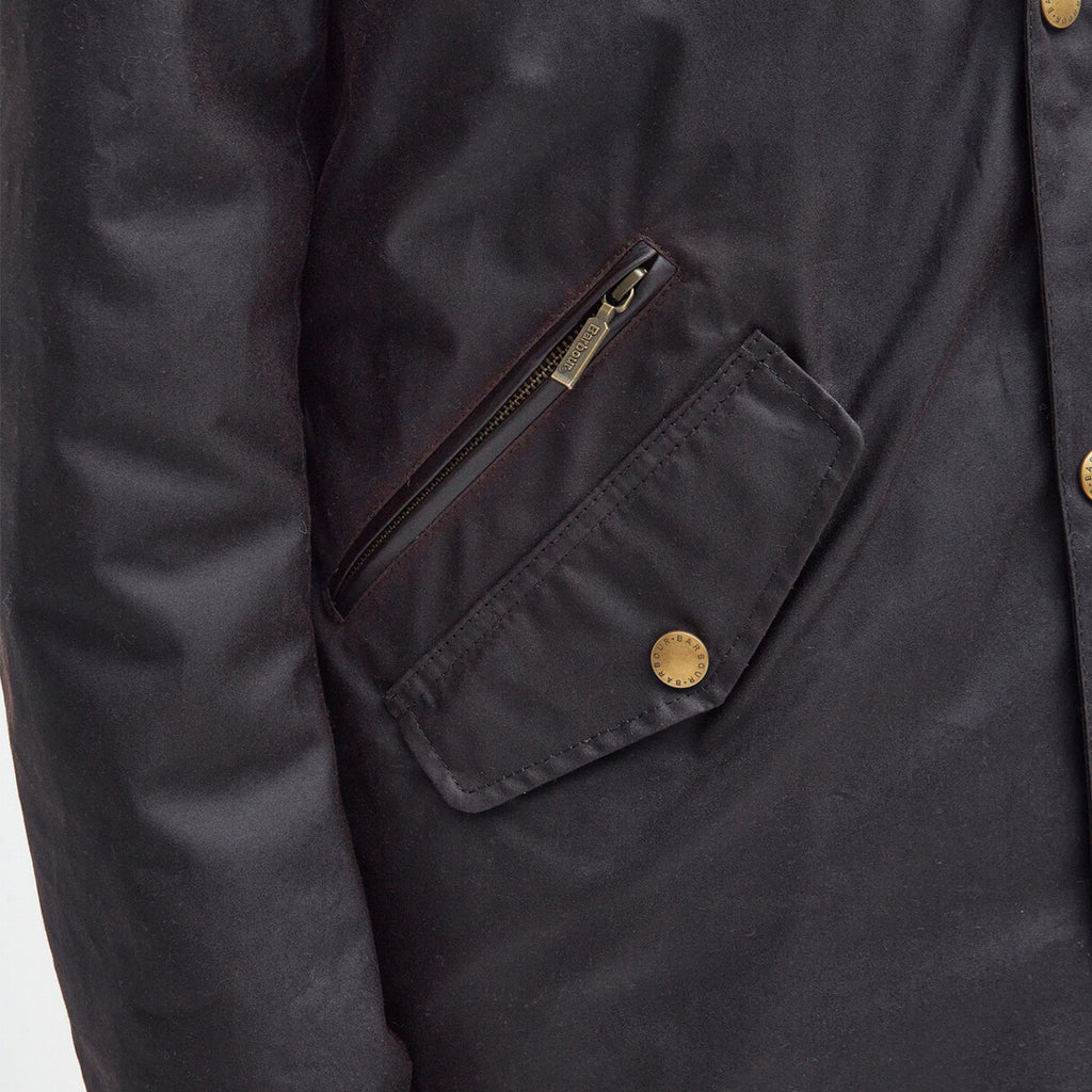 Barbour Mens Prestbury Wax Jacket - Rustic
