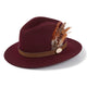 Hicks and Brown Suffolk Fedora - Plum