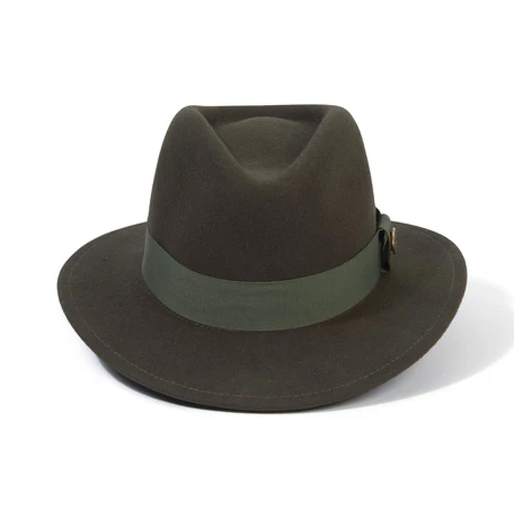 Hicks and Brown Norfolk Fedora - Olive Green