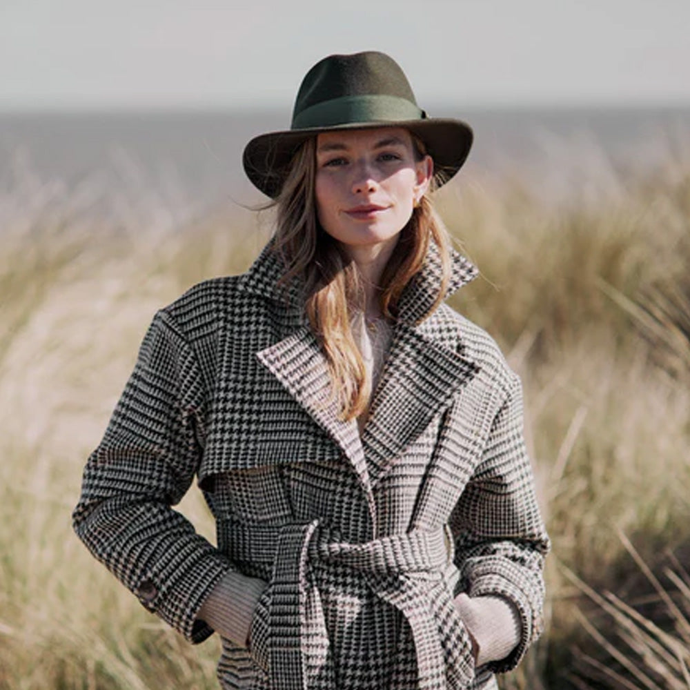 Hicks and Brown Norfolk Fedora - Olive Green