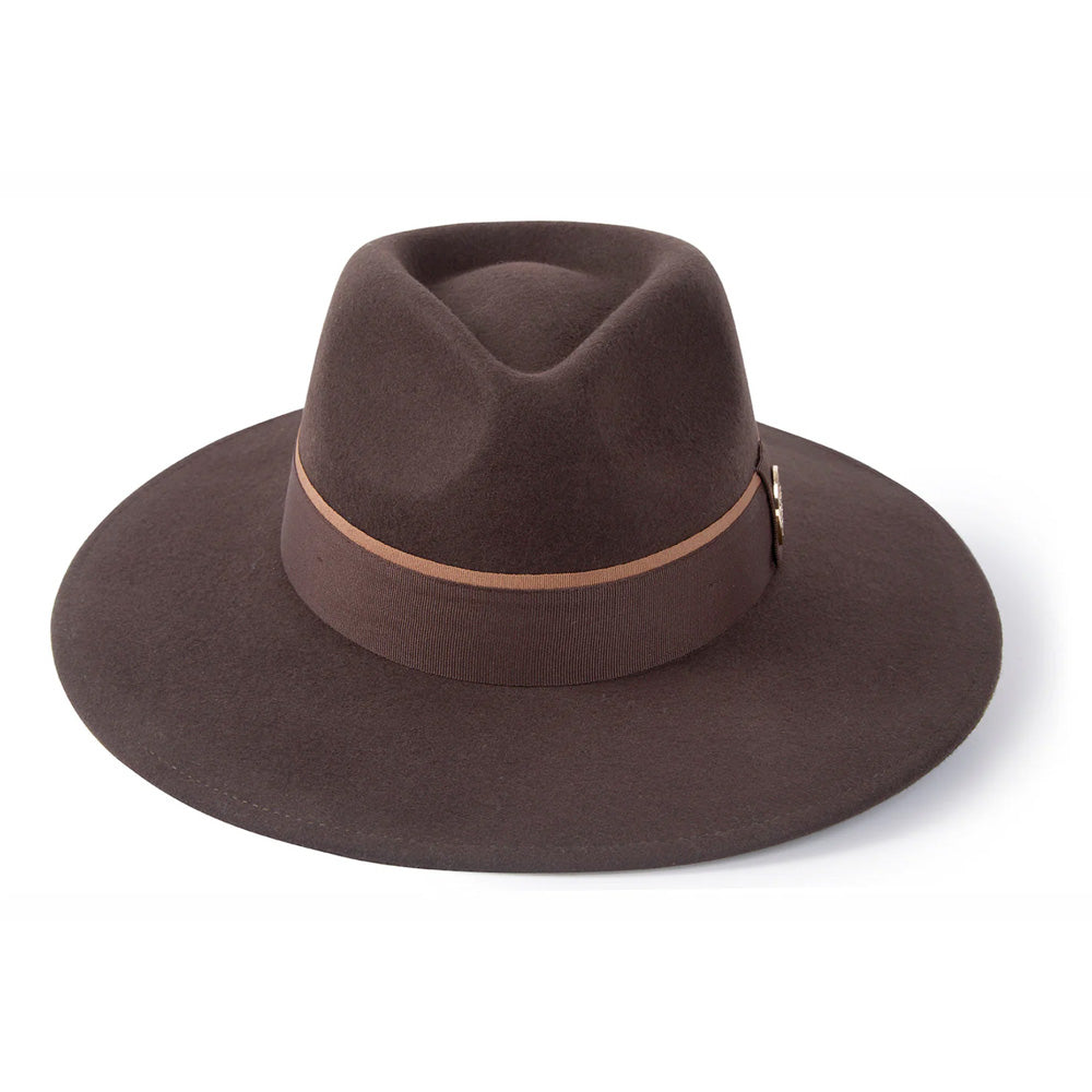 Hicks and Brown Oxley Fedora - Dark Brown