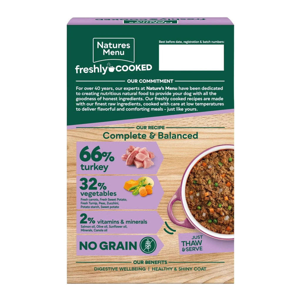 Natures Menu Freshly Cooked Turkey - 400g