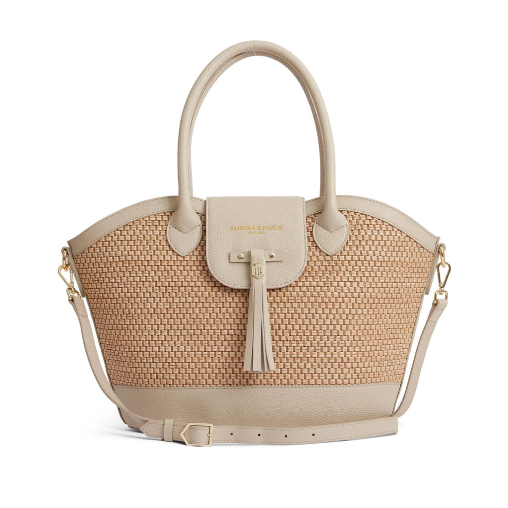 Fairfax and Favor Windsor Basket Bag - Stone