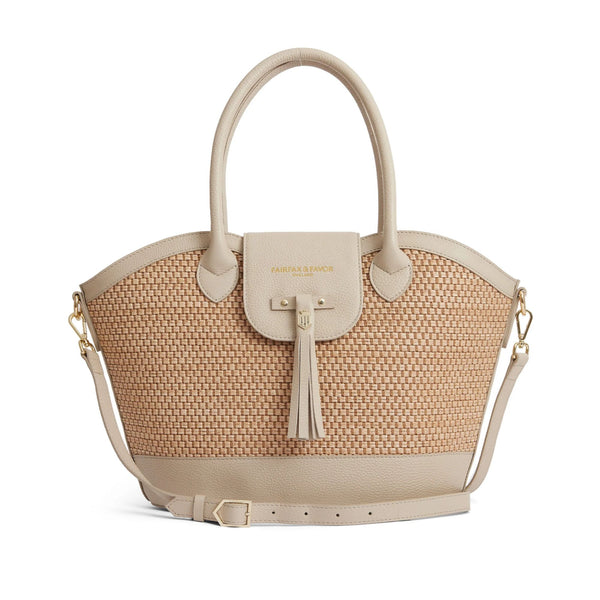 Fairfax and Favor Windsor Basket Bag - Stone