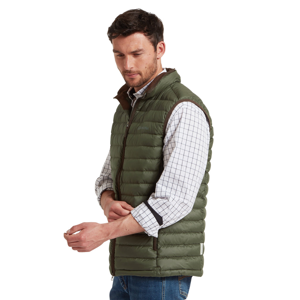 Schoffel Mens Bowden Down Gilet - Woodland