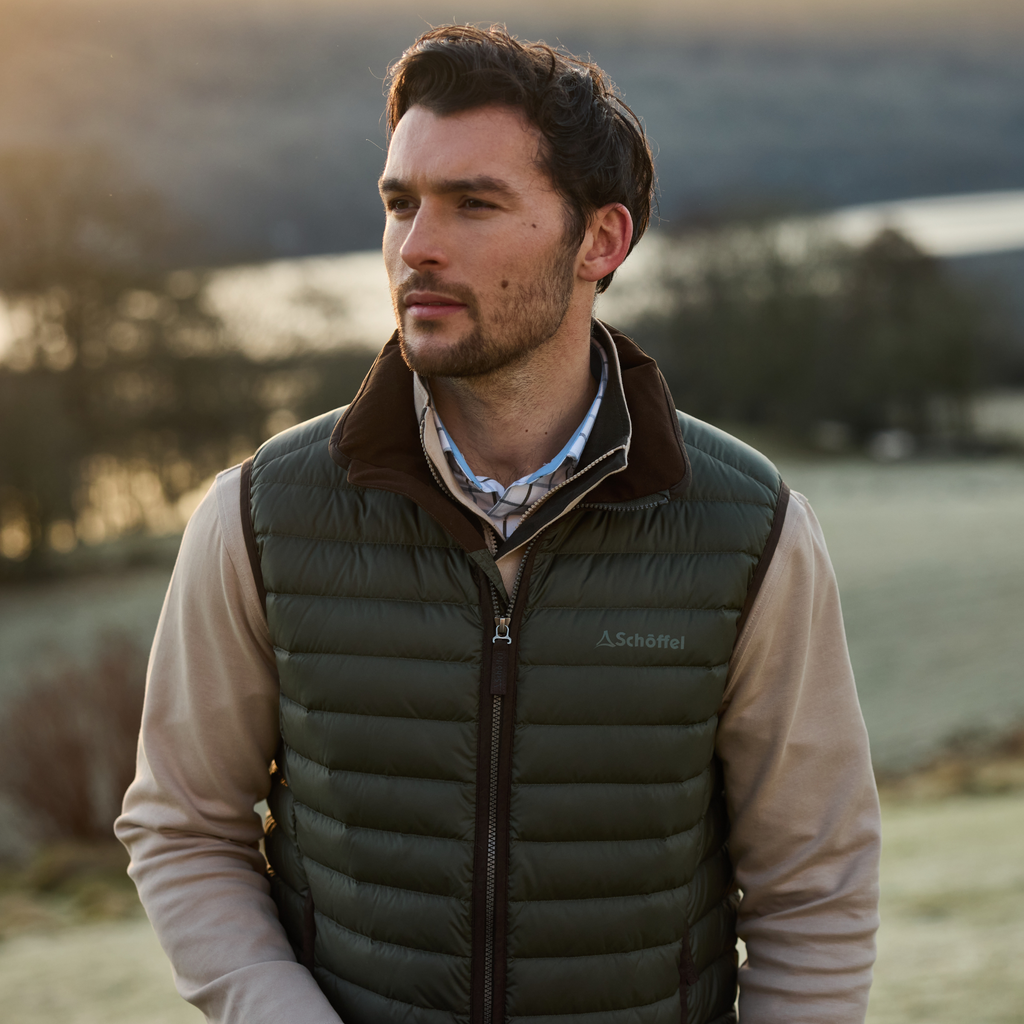 Schoffel Mens Bowden Down Gilet - Woodland