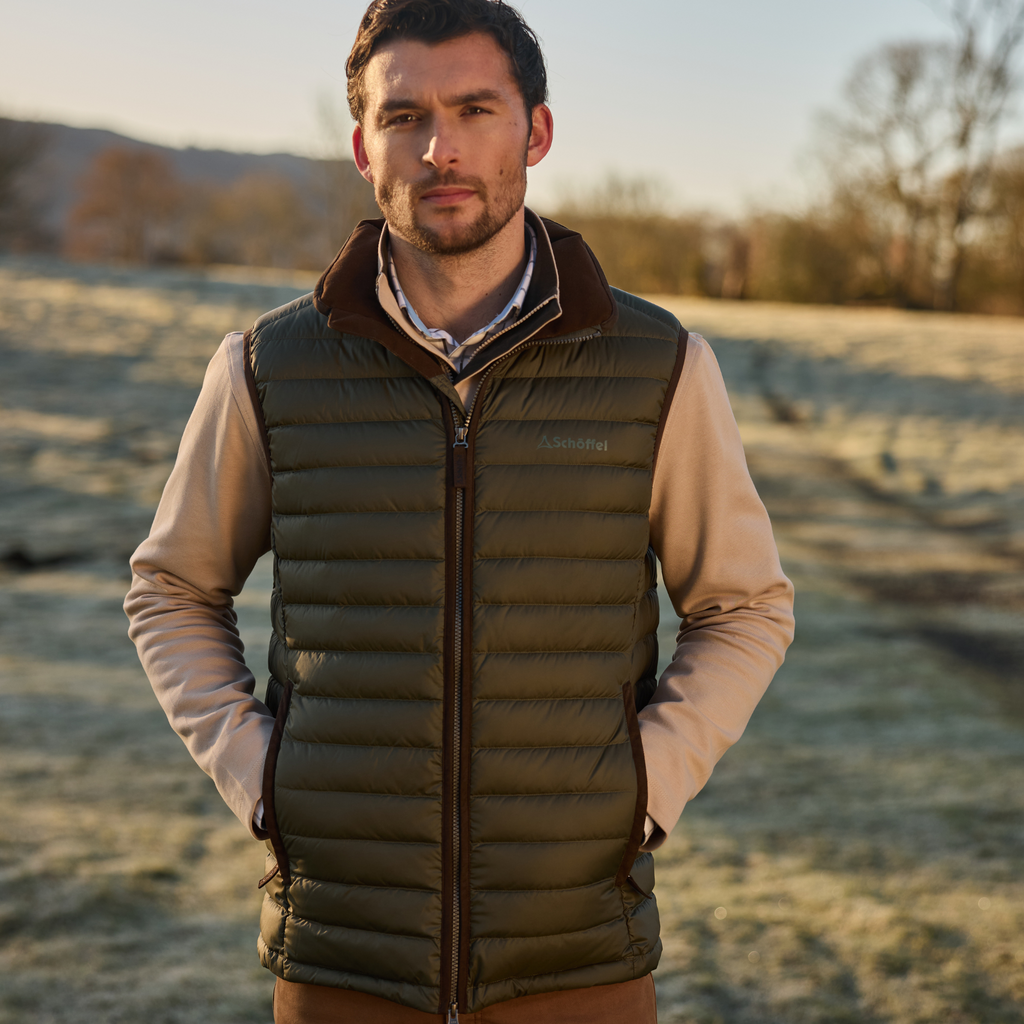 Schoffel Mens Bowden Down Gilet - Woodland