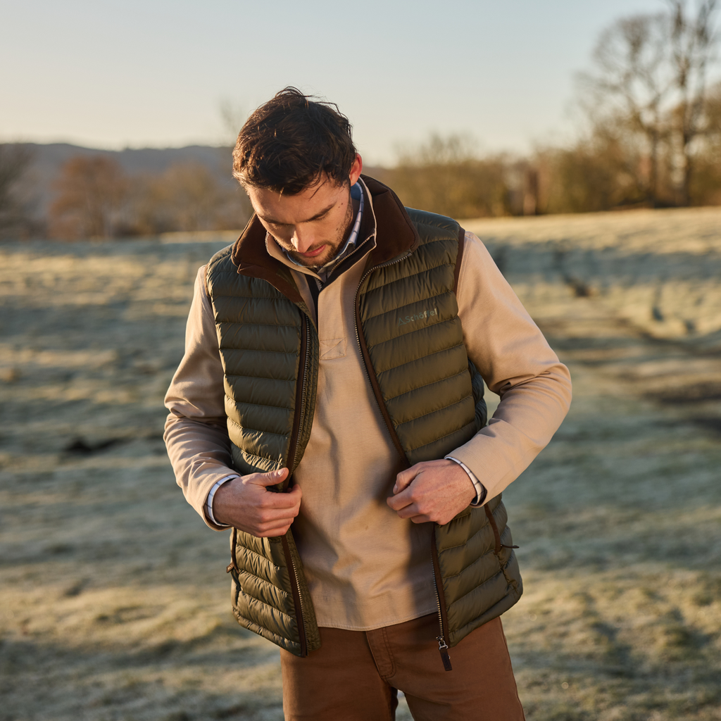 Schoffel Mens Bowden Down Gilet - Woodland