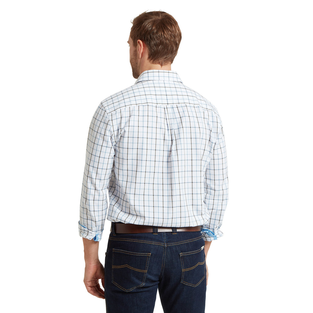 Schoffel Mens Baconsthorpe Tailored Shirt - Mountain Blue