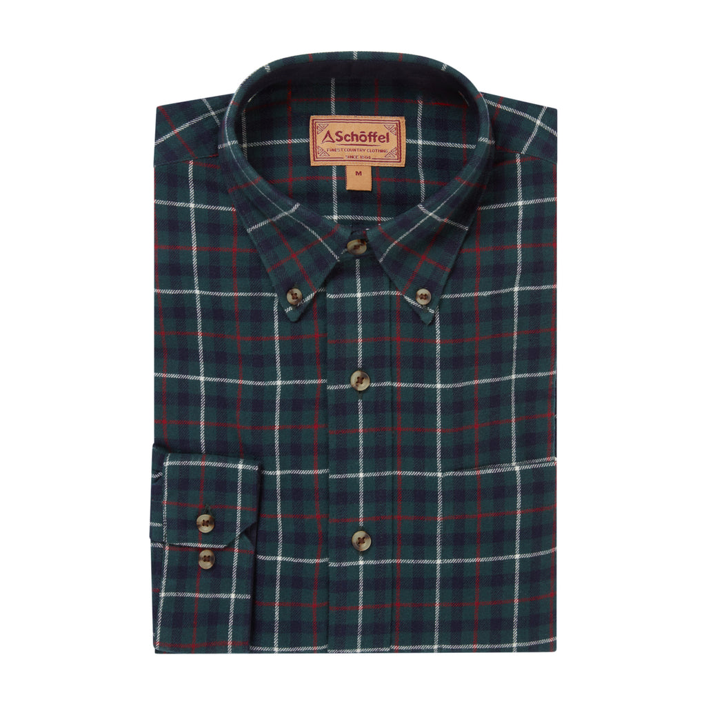 Schoffel Mens Akenham Shirt - Botanical Green