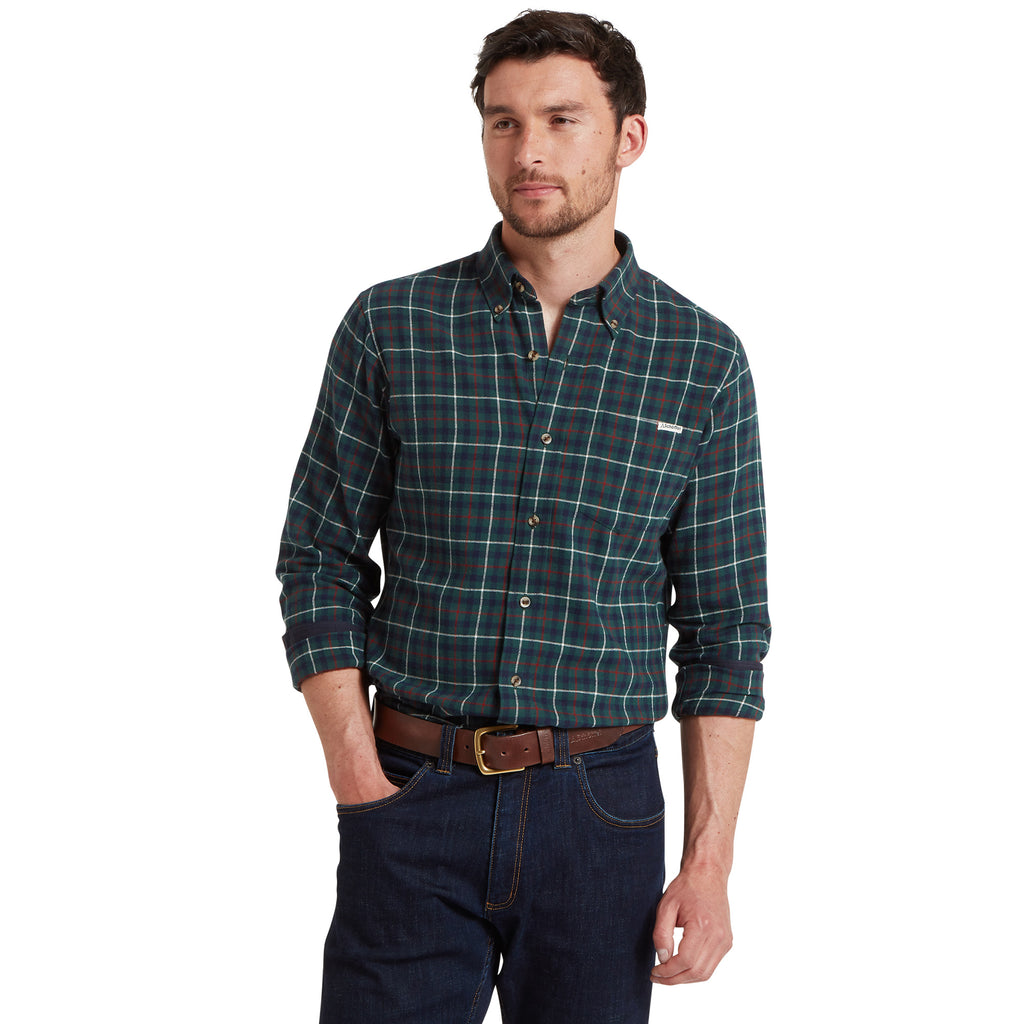 Schoffel Mens Akenham Shirt - Botanical Green