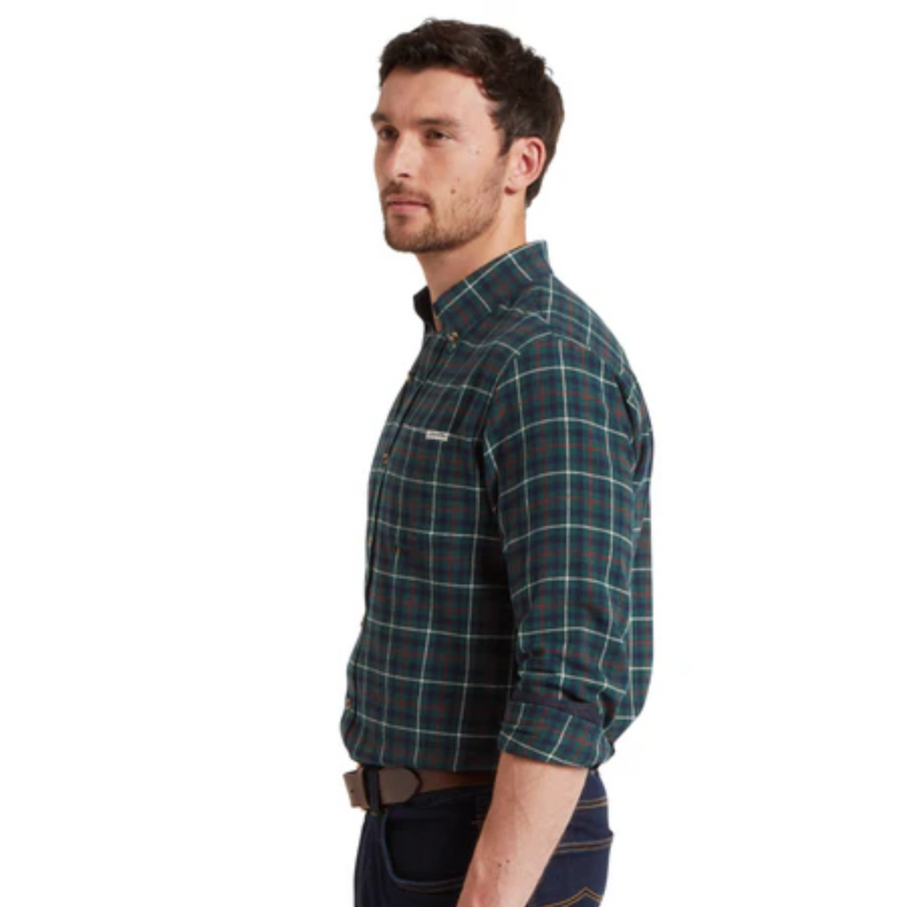 Schoffel Mens Akenham Shirt - Botanical Green